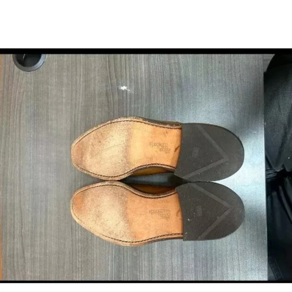 Allen edman Player's Wingtip Blucher Tan Mens shoe Size 7.5d - Picture 8 of 8